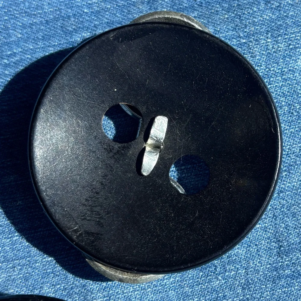 Vintage Bakelite & Rhinestone Buckles - Picture 9 of 11